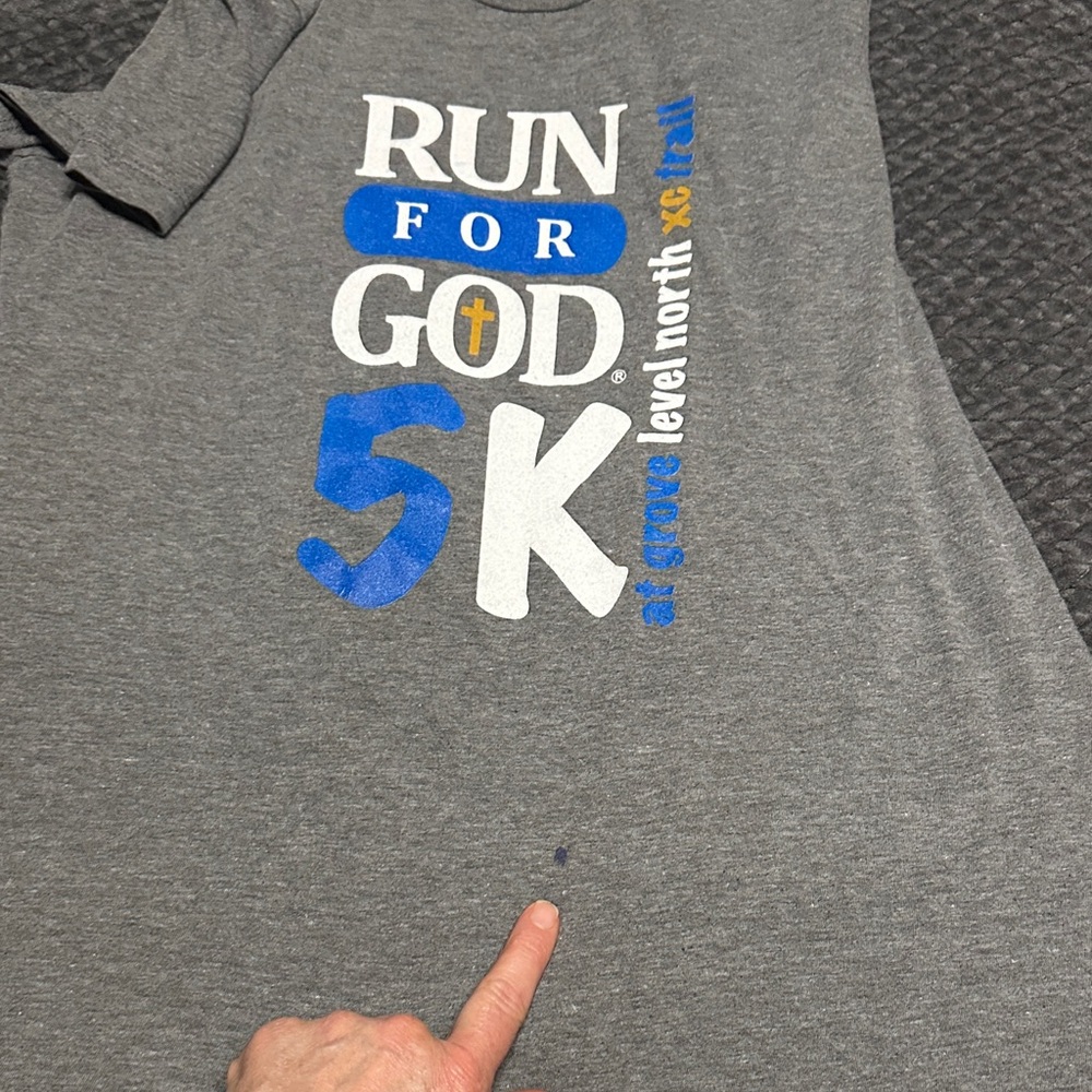 Run for God women’s t shirt Vintage - Picture 3 of 3